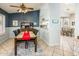 Dining area with stylish furniture, tile floor and bright natural lighting at 1538 E Peach Tree Dr, Chandler, AZ 85249