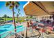 Stunning view of the pool and patio area at 1538 E Peach Tree Dr, Chandler, AZ 85249