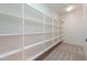 Walk-in pantry with white shelves and carpet at 3527 E Indigo Cir, Mesa, AZ 85213