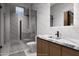 Elegant bathroom featuring modern fixtures and a glass-enclosed shower at 42400 N Sierra Vista 2 Dr, Cave Creek, AZ 85331