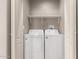 Closet laundry room with washer and dryer ready for use at 650 N Hawes Dr # 3622, Mesa, AZ 85207