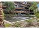 Beautiful courtyard water feature with well-maintained greenery, providing a tranquil and visually appealing outdoor space at 7167 E Rancho Vista Dr # 2005, Scottsdale, AZ 85251