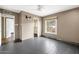 Bedroom featuring closet and doors; with a window looking out to a view at 7542 N 22Nd Pl, Phoenix, AZ 85020