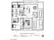 Detailed floor plan featuring four bedrooms, 3 1/2 baths, a three-car garage, and covered patio at 8319 E Columbus Ave, Scottsdale, AZ 85251