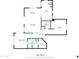 Detailed floor plan showcasing the layout of the home, including room dimensions and features at 9455 E Raintree Dr # 2020, Scottsdale, AZ 85260