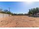 Large backyard with dirt and some plants around the fence, ready for landscaping at 11823 N 76Th Way, Scottsdale, AZ 85260