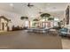 Spacious meeting room with large windows, ceiling fans, and comfortable seating arrangements at 1475 N Agave St, Casa Grande, AZ 85122