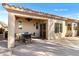 Beautiful covered patio area with shade and multiple seating arrangements at 1475 N Agave St, Casa Grande, AZ 85122
