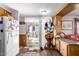 View of kitchen leading to a sliding glass door and outdoor space at 1779 S 74Th St, Mesa, AZ 85209