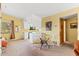 Cozy area featuring a dining space flowing into the kitchen, bathed in natural light at 3031 N Civic Center Plz # 306, Scottsdale, AZ 85251