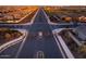 High-angle shot of the gated community entrance, showing well-maintained streets at 37236 N Navarra Rd, San Tan Valley, AZ 85140