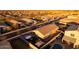 Aerial view of a single-Gathering home featuring a private backyard with a pool and play area at 37236 N Navarra Rd, San Tan Valley, AZ 85140