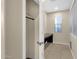 Bedroom with a view, closet, and built-in desk at 3802 E Stiles Ln, Gilbert, AZ 85295