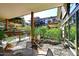 Beautifully landscaped grounds offer a private patio space with a relaxing outdoor ambiance at 7121 E Rancho Vista Dr # 1008, Scottsdale, AZ 85251