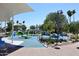 Modern playground with unique play structures, colorful soft surfacing, and shade at 7121 E Rancho Vista Dr # 1008, Scottsdale, AZ 85251