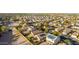 Elevated neighborhood view with many homes, desert landscaping, and solar panels at 7336 S 253Rd Ave, Buckeye, AZ 85326