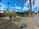 Backyard with a covered patio, mature trees, and a basketball near the house at 13805 N 31St Ave, Phoenix, AZ 85053