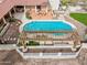 Backyard view featuring a pergola, landscaped pool, patio area and desert views at 16611 E Inca Ave, Fountain Hills, AZ 85268