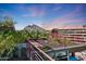 Scenic rooftop terrace offers stunning mountain views and lush landscaping at 7161 E Rancho Vista Dr # 6009, Scottsdale, AZ 85254