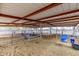 Covered horse pen featuring metal fencing, dirt ground and shaded roof for the horses at 7515 N 185Th Ave, Waddell, AZ 85355