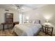 Bright bedroom with a built-in desk and ample space, creating a cozy and functional living space at 1021 S Greenfield Rd # 1213, Mesa, AZ 85206