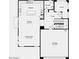 Open-concept floor plan showcasing kitchen, dining area, great room, powder room, foyer, porch, and garage at 14618 W Sand Hills Rd, Surprise, AZ 85387