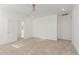 Well-lit bedroom featuring plush neutral carpet and fan, creating a comfortable atmosphere, ready for personalization at 4746 S Ferric --, Mesa, AZ 85212