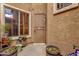 Cozy patio area with potted plants, offering a private outdoor space for relaxation and enjoyment at 5415 E Mckellips Rd # 24, Mesa, AZ 85215