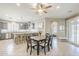 Open-concept dining area adjacent to the kitchen, perfect for Gathering gatherings and entertaining at 830 E Garden Basket Dr, Queen Creek, AZ 85140