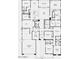 Spacious floor plan featuring an open-concept living area, multiple bedrooms, and a large 3-car tandem garage at 18868 E Celtic Manor Dr, Queen Creek, AZ 85142
