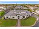 Magnificent aerial view of a sprawling estate showcasing lush lawns, a grand entrance, and a luxurious design at 2742 W Monterey Pl, Chandler, AZ 85224