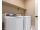 Functional laundry room with modern washer and dryer, convenient for everyday living at 30303 W Whitton Ave, Buckeye, AZ 85396