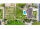 Overhead view shows a home with a pool and large adjacent lot, perfect for recreation at 4211 W Yorkshire Dr, Glendale, AZ 85308