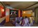 Private home theater with plush seating, offering an immersive entertainment experience for movie nights at 4550 E Foothill Dr, Paradise Valley, AZ 85253