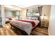 Serene bedroom features a king-sized bed, a mirrored closet, and ample natural light at 5046 N 81St St, Scottsdale, AZ 85250