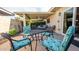 Relaxing outdoor patio with comfortable seating, shade, and a view of the garden at 5046 N 81St St, Scottsdale, AZ 85250