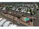 Aerial view of Longhaven Estates highlighting the community pool and recreation area at 5201 W Camelback Rd # A7, Phoenix, AZ 85031