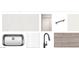 Showcasing modern kitchen materials including white quartz counters and stainless steel sink at 5633 W Mcneil St, Laveen, AZ 85339