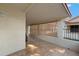 Covered patio with tile flooring and screened windows at 1120 N Val Vista Dr # 2, Gilbert, AZ 85234