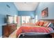 The main bedroom provides high ceilings, lots of natural light, and ample space at 11381 E Poinsettia Dr, Scottsdale, AZ 85259