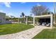 Beautiful backyard with pool, playground, entertainment space, and meticulous landscaping at 12755 N 99Th Pl, Scottsdale, AZ 85260