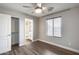 This bedroom offers a large closet and an ensuite bathroom at 14333 W Lexington Ave, Goodyear, AZ 85395