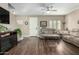 Relaxing living room featuring wood floors and comfortable seating at 2821 S Skyline Dr # 107, Mesa, AZ 85212