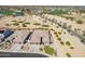 Stunning desert home aerial view, nestled near a pristine golf course for picturesque living at 3948 E Vallejo Dr, Gilbert, AZ 85298