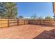 Backyard featuring a newly-installed wooden fence at 463 W Taylor Ave, Coolidge, AZ 85128