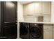 Well-equipped laundry room featuring modern washer and dryer, and ample storage space at 7175 E Camelback Rd # 401, Scottsdale, AZ 85251