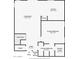 Layout of first floor, with living room, kitchen, primary bedroom, primary bathroom, foyer and pantry at 1361 W Roosevelt Ave, Coolidge, AZ 85128