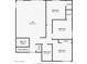 Layout of second floor, with loft, two bedrooms, and bathroom at 1361 W Roosevelt Ave, Coolidge, AZ 85128