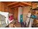 Spacious shed interior filled with new in box electronics and household items at 2112 E Minton Dr, Tempe, AZ 85282