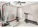 Bright exercise room featuring a fan, weight equipment, and natural light at 21740 W Sonora St, Buckeye, AZ 85326